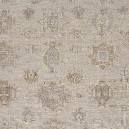 4' X 6' Tan and Brown Floral Hand Knotted Area Rug HomeRoots