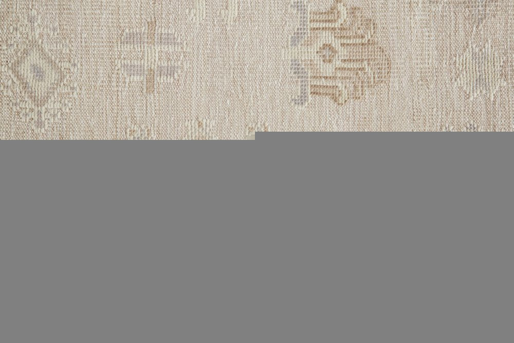 4' X 6' Tan and Brown Floral Hand Knotted Area Rug HomeRoots