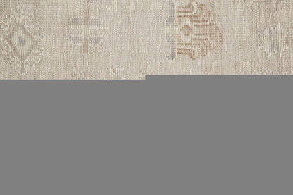4' X 6' Tan and Brown Floral Hand Knotted Area Rug HomeRoots