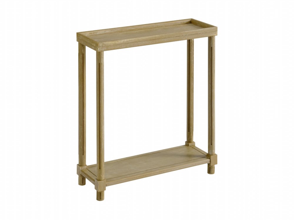 Set Of Two 24" Oak Brown Wood Rectangular End Tables With Shelf HomeRoots