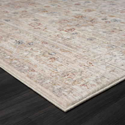 2' X 3' Beige Oriental Area Rug - 48.0" (L) x 48.0" (W) x 0.5" (H)