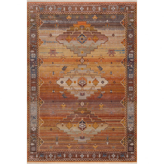 2' X 3' Brown Southwestern Area Rug - 45.0" (L) x 66.0" (W) x 0.8" (H)