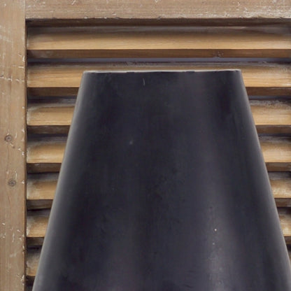Shaded Wood Ceiling Light With Black Shades