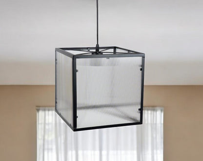 Lantern Metal Ceiling Light With Clear Shades