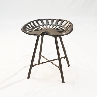 18" Copper Iron Backless Bar Chair HomeRoots