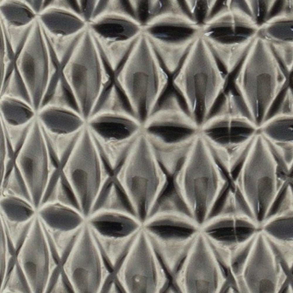 8" Gray Geometric Bud Terracotta Table Vase HomeRoots