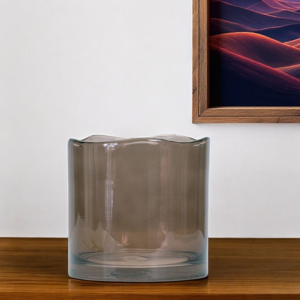 6" Brown Cylinder Glass Table Vase HomeRoots