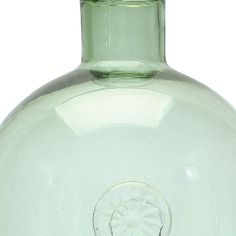 12" Green Bud Glass Table Vase HomeRoots