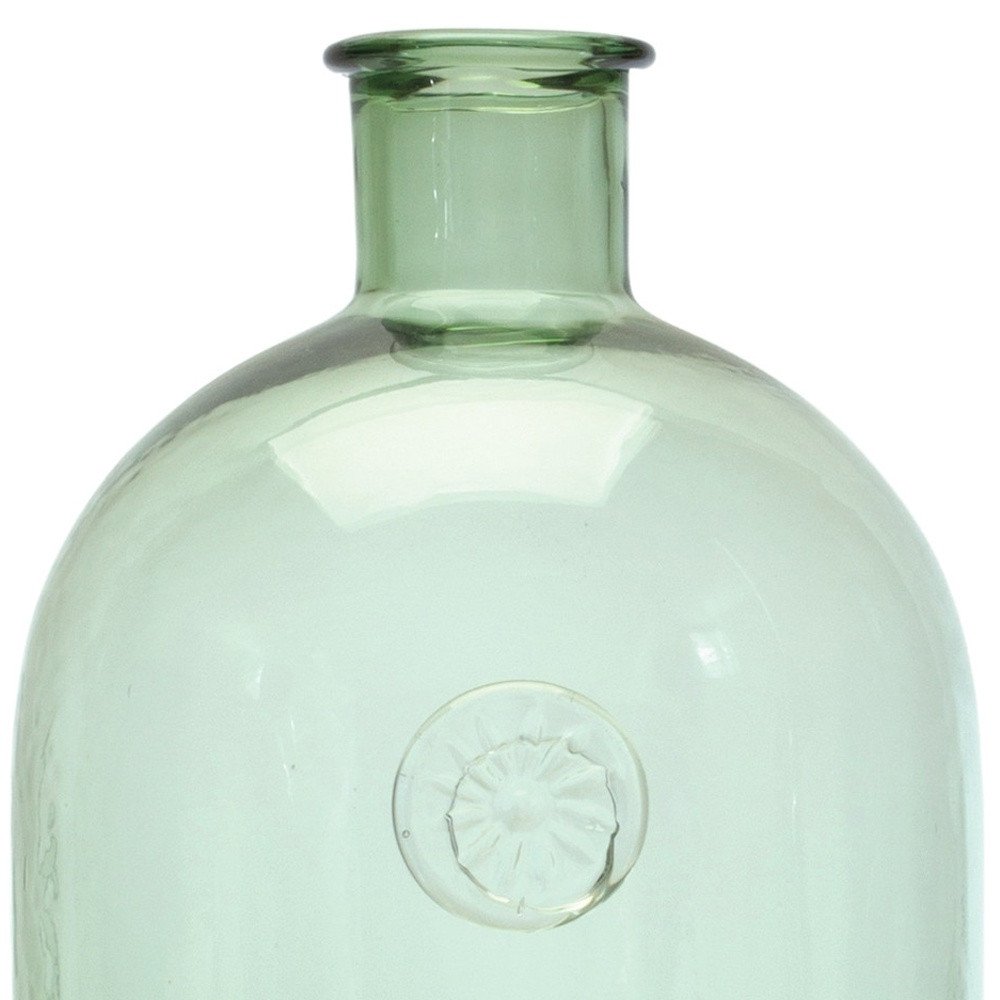 12" Green Bud Glass Table Vase HomeRoots
