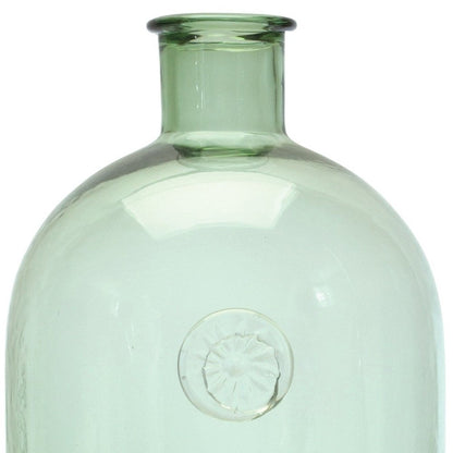 12" Green Bud Glass Table Vase HomeRoots