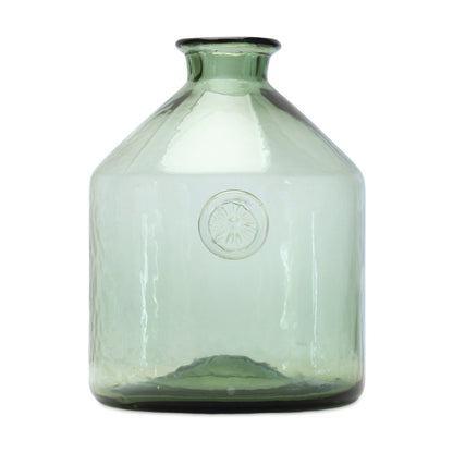 9" Sage Green Cylinder Glass Table Vase HomeRoots