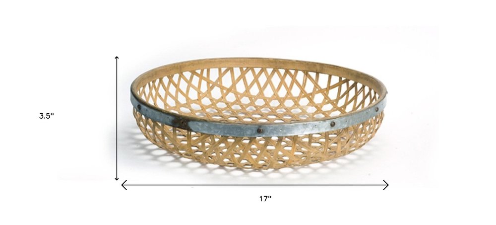 Set Of Three Brown Round Solid Wood Serving Tray HomeRoots