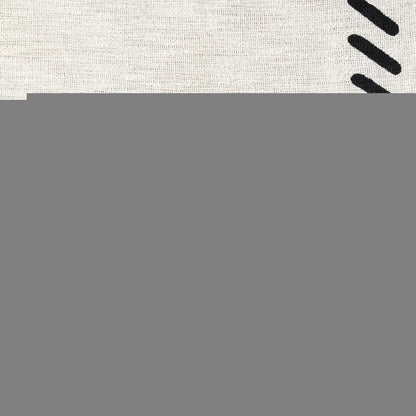 50" X 60" Black and White Woven Cotton Geometric Throw Blanket with Tassels HomeRoots