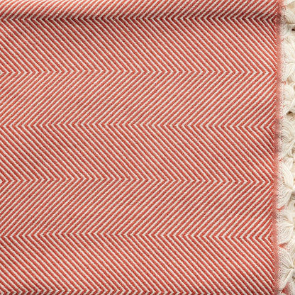 50" X 60" Gray Woven Cotton Herringbone Throw Blanket with Fringe HomeRoots