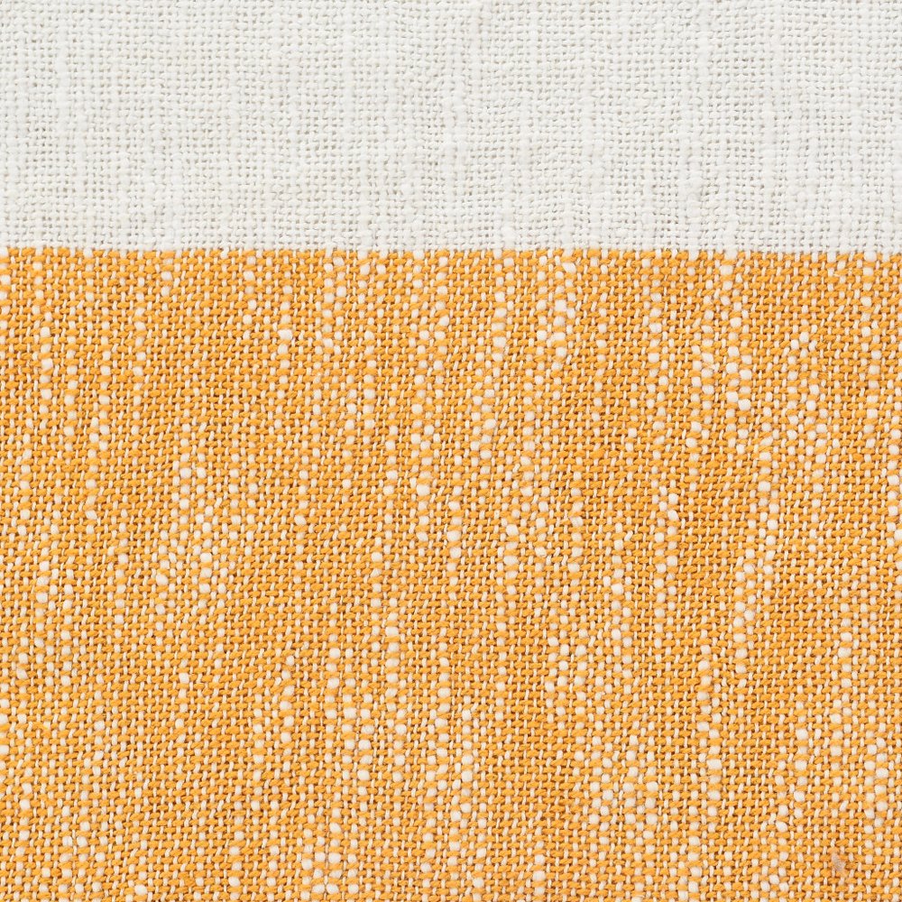 50" X 60" Blue and White Woven Cotton Striped Throw Blanket with Tassels — view 13