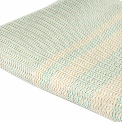 50" X 60" Orange Woven Cotton Striped Throw Blanket with Fringe HomeRoots