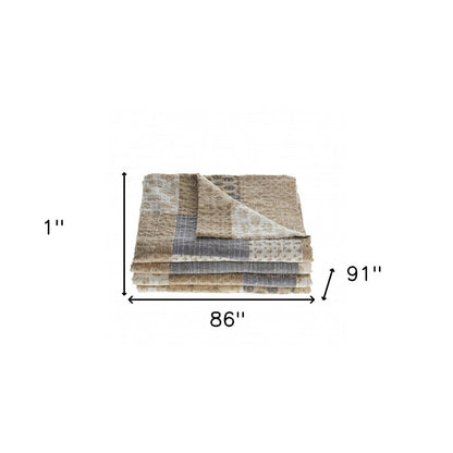 Pink Knitted Cotton Geometric Throw HomeRoots