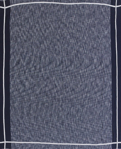 Blue Woven Cotton Geometric Throw HomeRoots