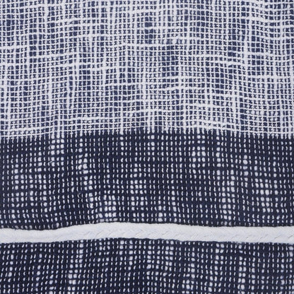Blue Woven Cotton Geometric Throw HomeRoots