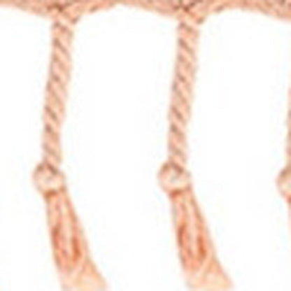 50" X 60" Orange Woven Cotton Throw Blanket with Fringe HomeRoots