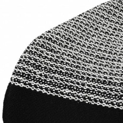 50" X 60" Gray Woven Cotton Checkered Throw Blanket with Fringe