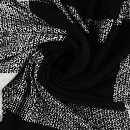 50" X 60" Gray Woven Cotton Checkered Throw Blanket with Fringe HomeRoots