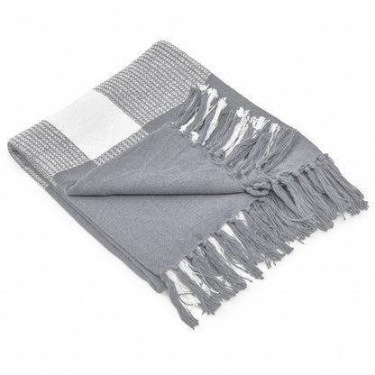 Black and White Woven Cotton Checkered Throw Blanket HomeRoots