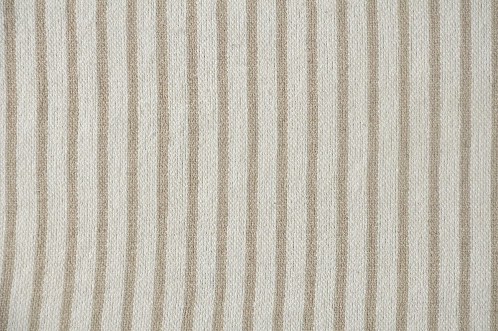 50" X 60" Brown and White Woven Cotton Striped Throw Blanket with Tassels HomeRoots