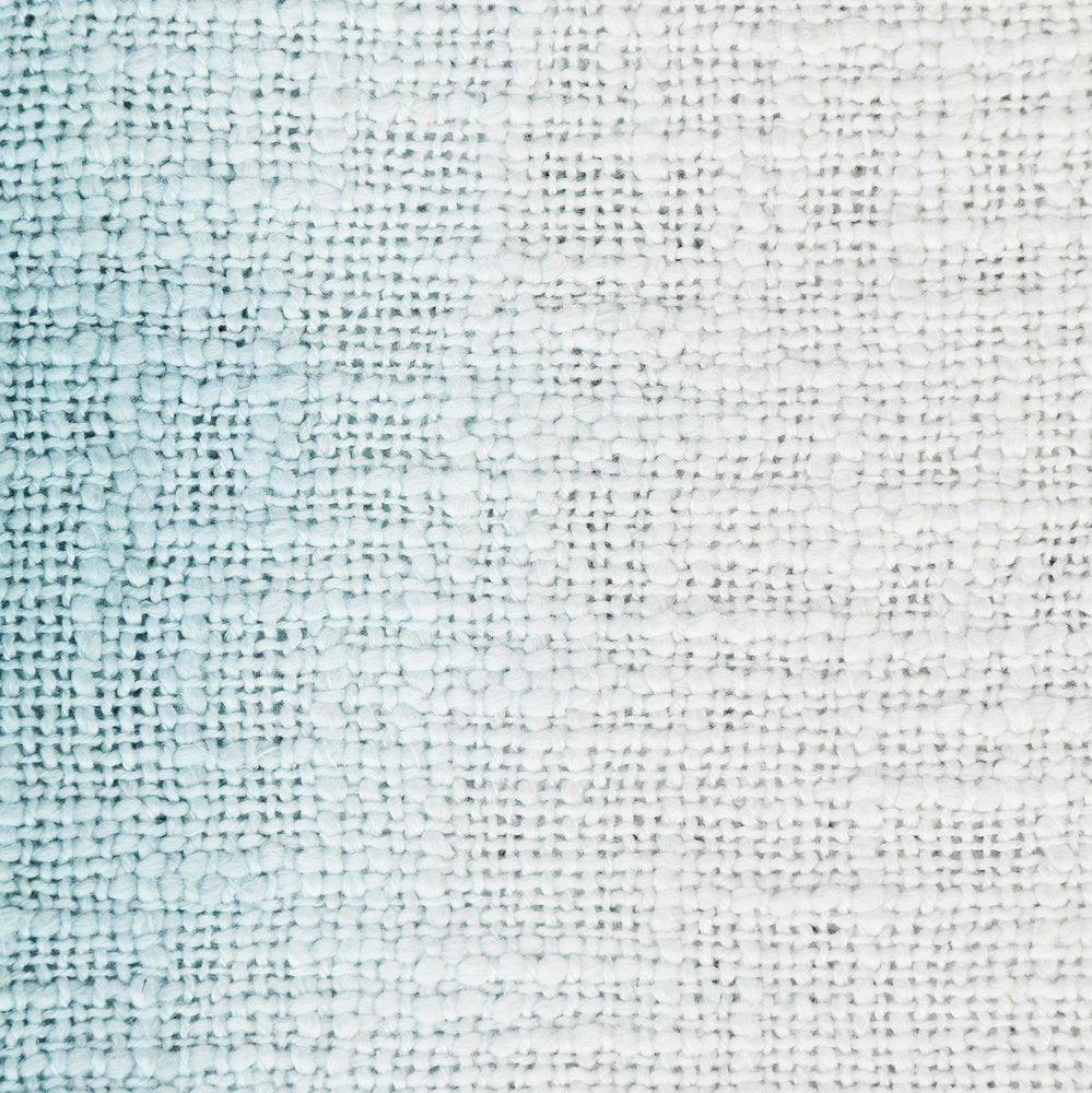 50" X 60" Black and White Woven Cotton Ombre Throw Blanket with Fringe HomeRoots
