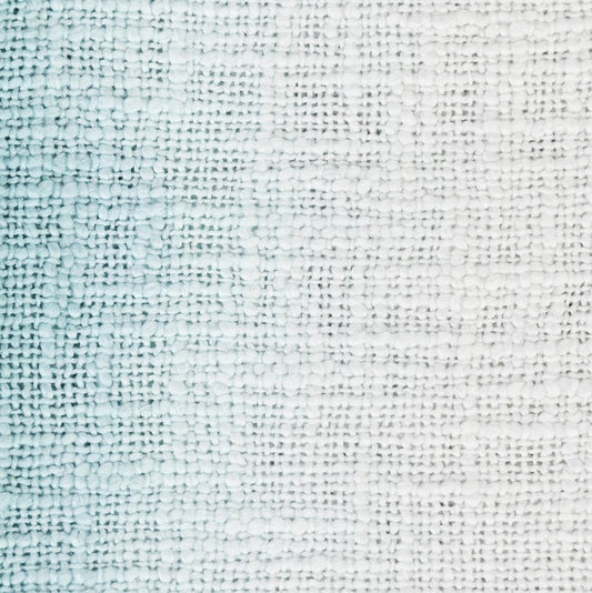 50" X 60" Black and White Woven Cotton Ombre Throw Blanket with Fringe HomeRoots