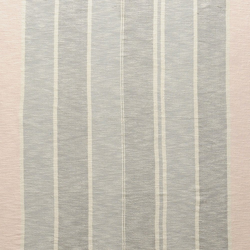 50" X 60" Gray Woven Cotton Striped Throw Blanket with Tassels — view 3
