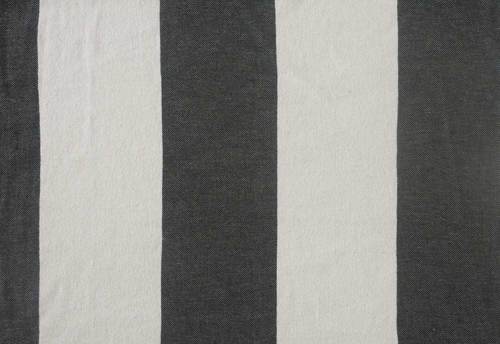 50" X 60" Blue and White Woven Cotton Striped Throw Blanket with Tassels HomeRoots