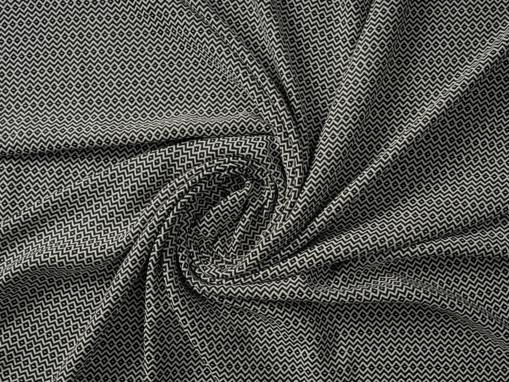 50" X 60" Blue and White Woven Cotton Geometric Throw Blanket with Fringe HomeRoots