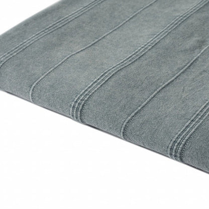 Green Woven Cotton Striped Throw Blanket HomeRoots