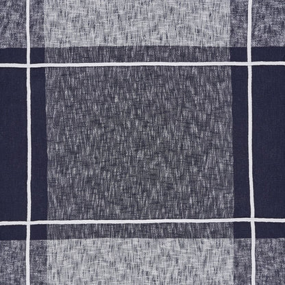 50" X 60" Blue and White Woven Cotton Checkered Throw Blanket with Tassels HomeRoots