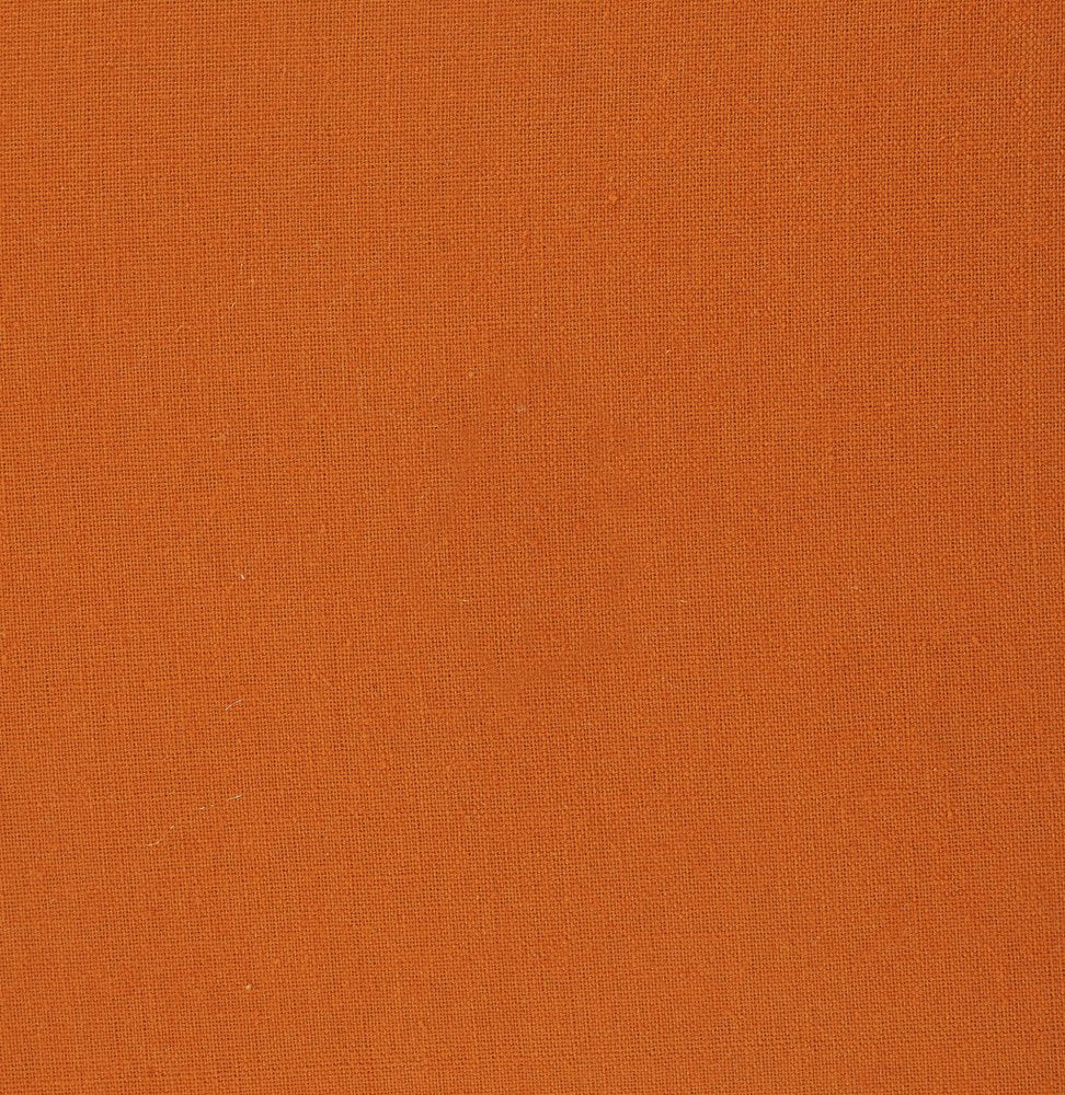 20" X 20" Burnt Orange 100% Cotton Zippered Pillow — view 2