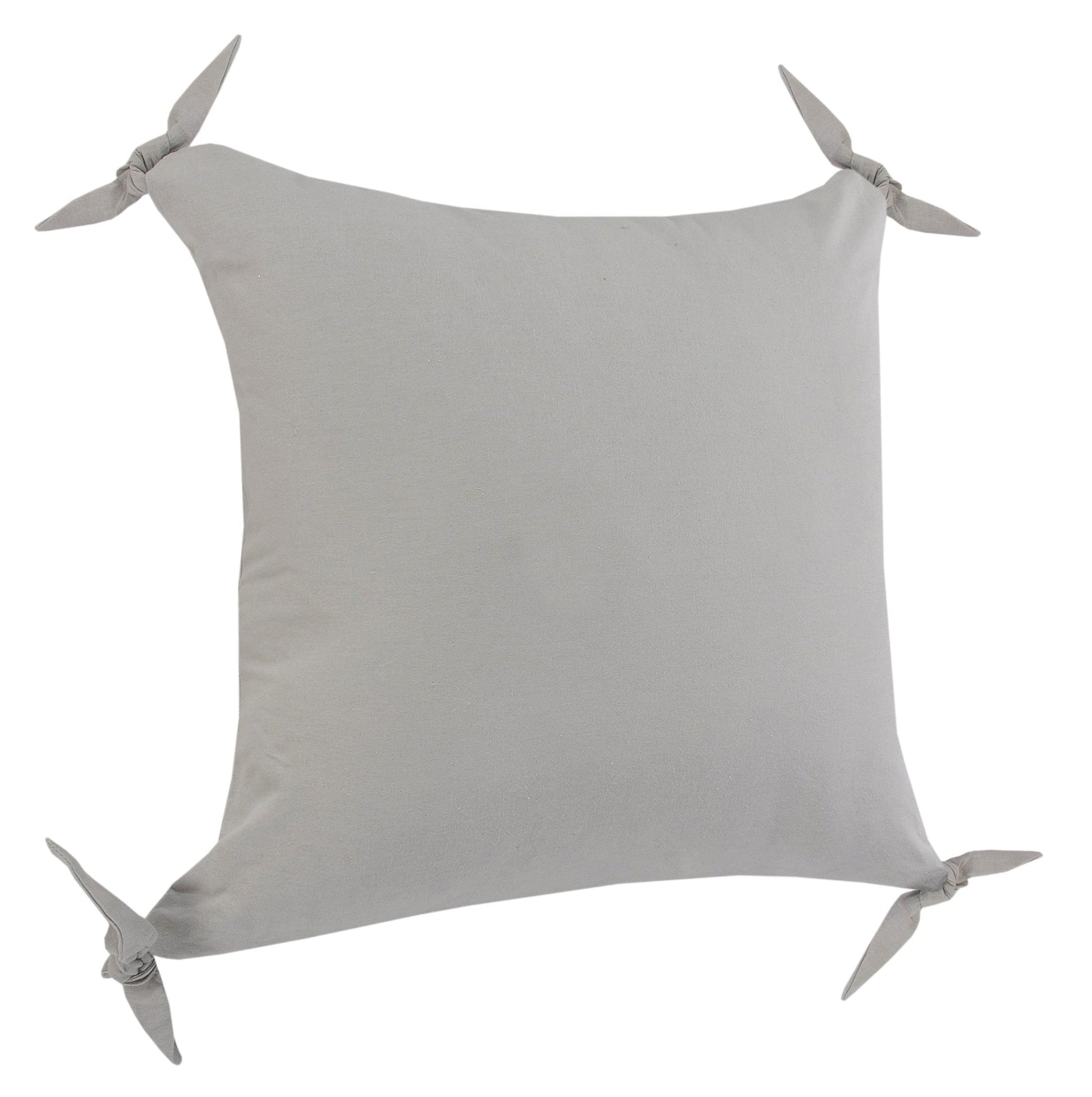 20" X 20" Light Gray 100% Cotton Zippered Pillow 4.0" (L) x 20.0" (W) x 20.0" (H) FurniFindUSA