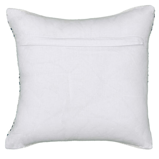 18" X 18" Blue White And Gray 100% Cotton Chevron Zippered Pillow FurniFindUSA