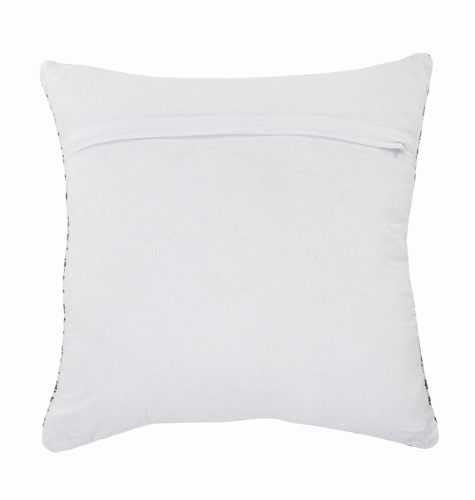 18" Green And White Chevron Cotton Throw Pillow — view 4
