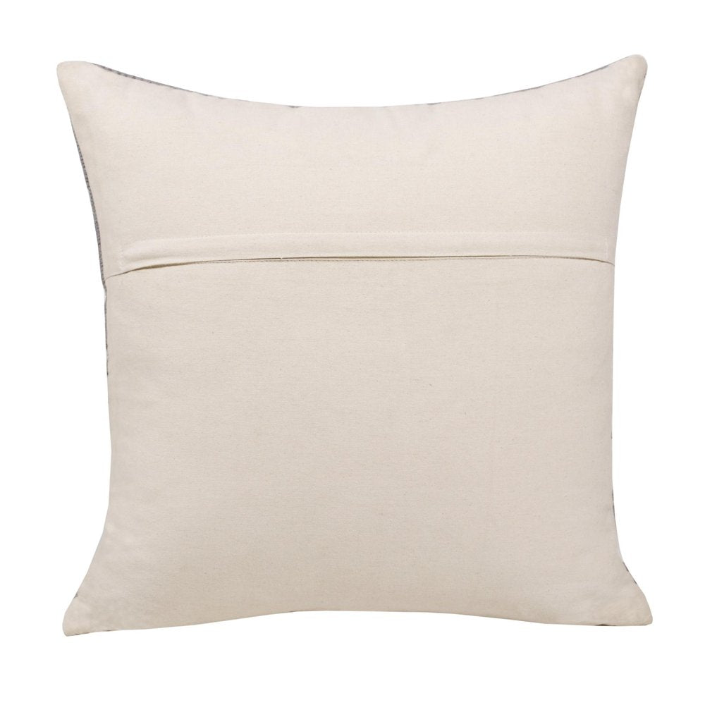 20" X 20" Gray White And Yellow 100% Cotton Geometric Zippered Pillow — view 11