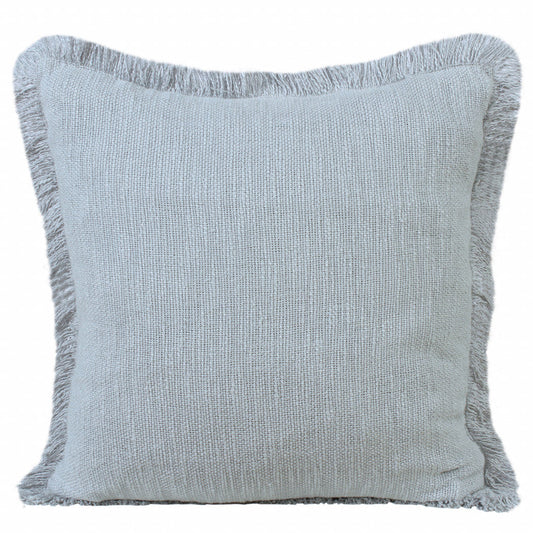 20" X 20" Micro Gray 100% Cotton Zippered Pillow FurniFindUSA