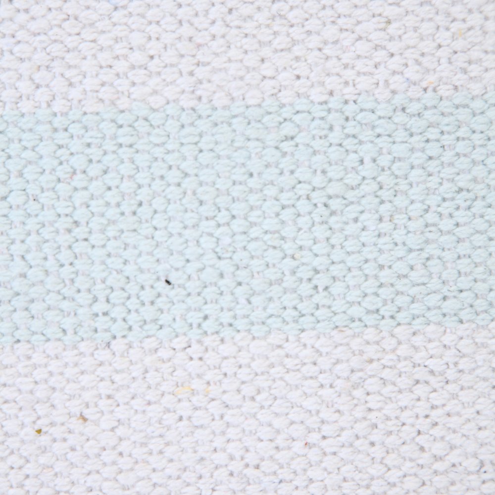 20" X 20" Bright Blue And White 100% Cotton Coastal Zippered Pillow HomeRoots