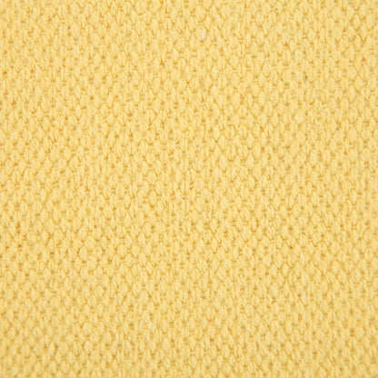 20" X 20" Yellow And White 100% Cotton Geometric Zippered Pillow HomeRoots