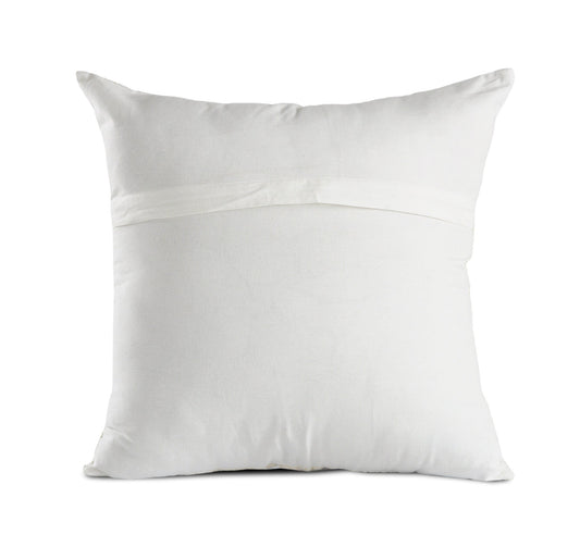 20" X 20" Pink And Off-White 100% Cotton Patchwork Zippered Pillow FurniFindUSA