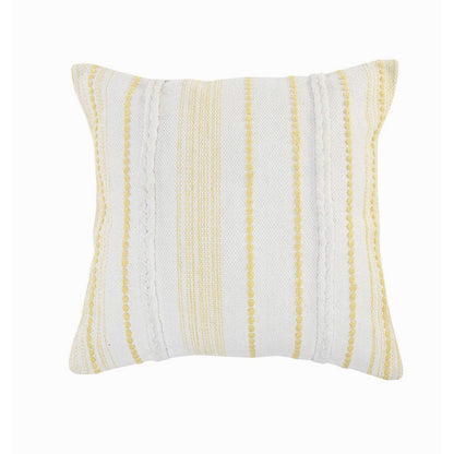 20" Yellow and White Throw Pillow HomeRoots