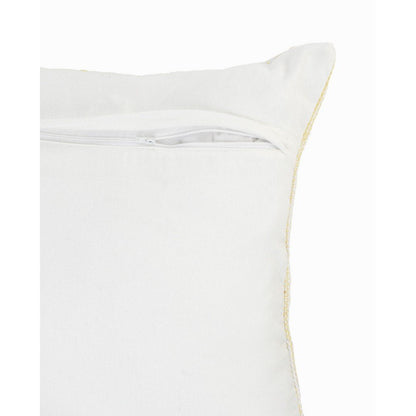 20" Yellow and White Throw Pillow HomeRoots