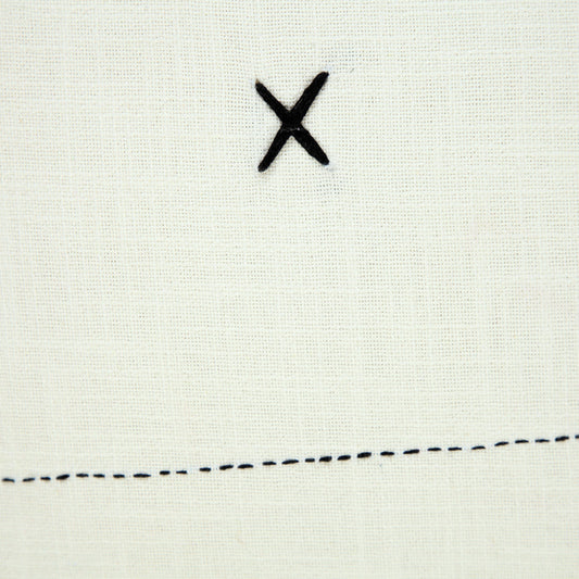 20" X 20" Off-White And Black 100% Cotton Geometric Zippered Pillow FurniFindUSA