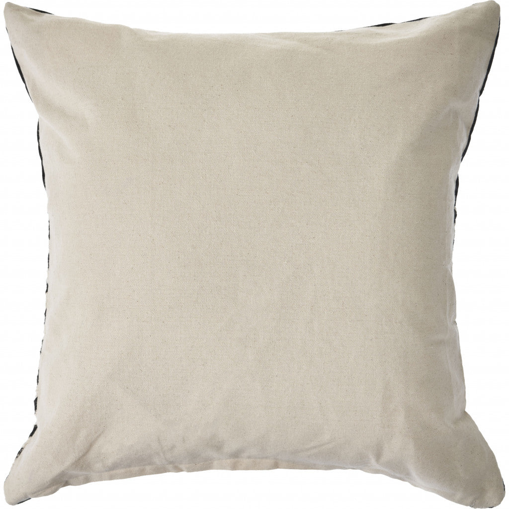 20" X 20" Black And White 100% Cotton Chevron Zippered Pillow 4.0" (L) x 20.0" (W) x 20.0" (H) FurniFindUSA