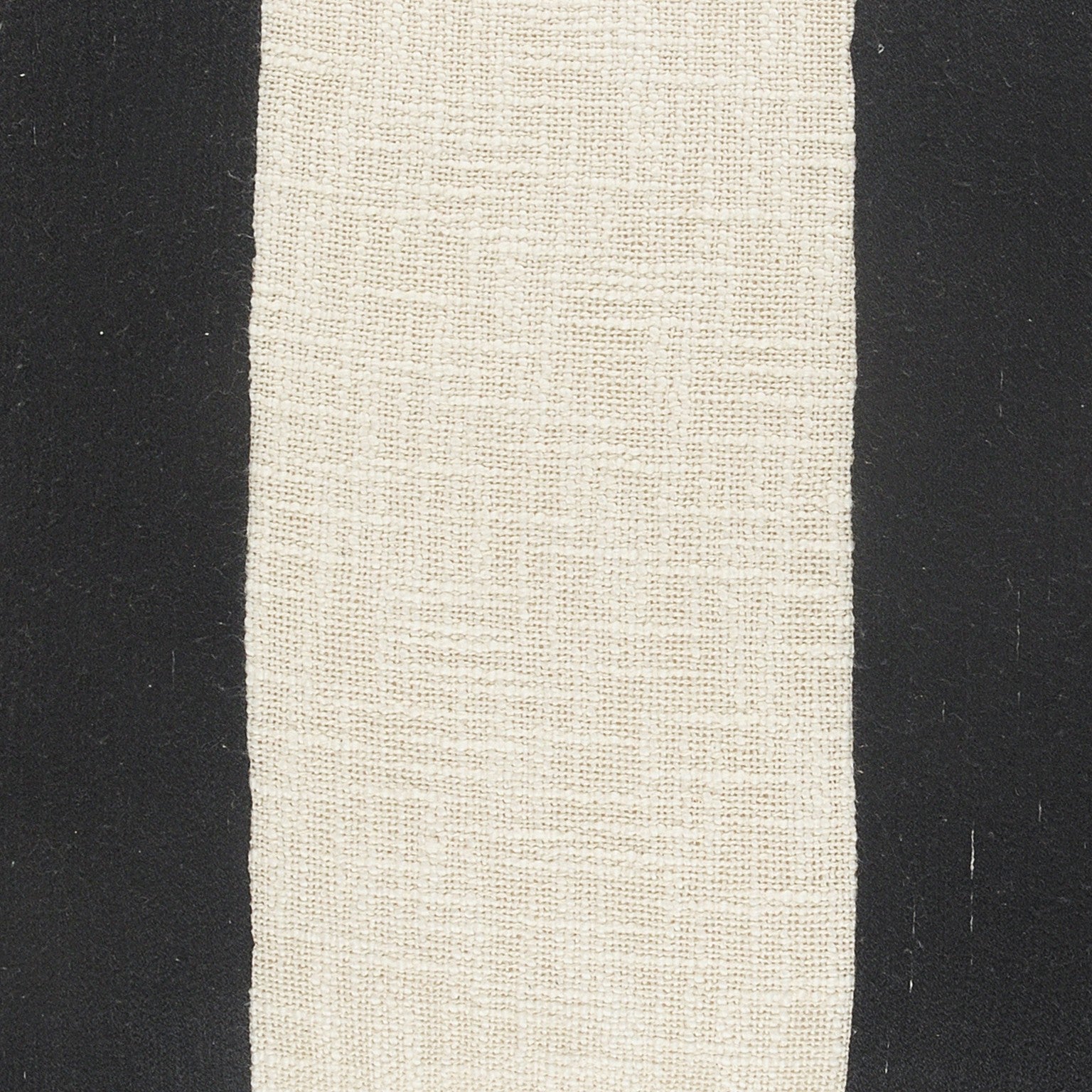 20" X 20" Black And Ivory 100% Cotton Striped Zippered Pillow FurniFindUSA