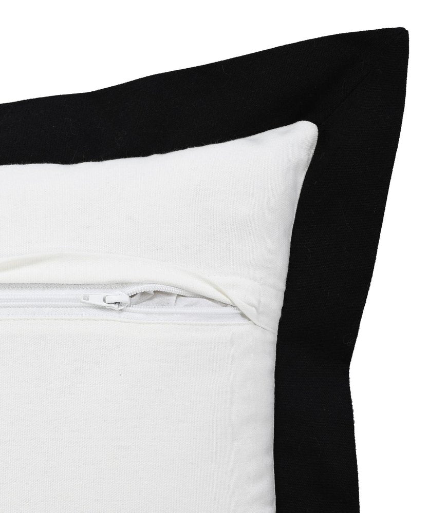 20" Black and White Throw Pillow HomeRoots